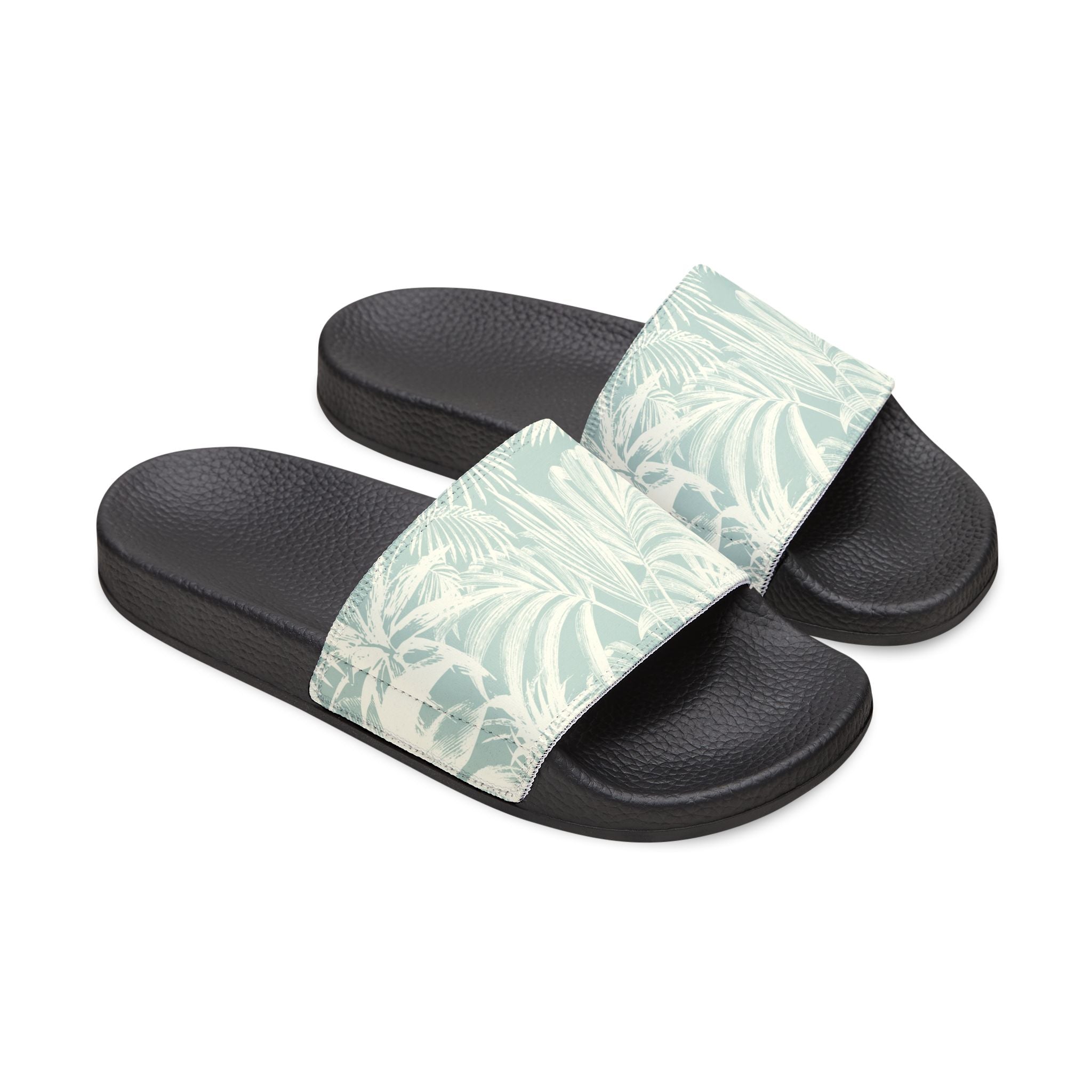Men’s " Blue Palm" Slide - featuring removable strap