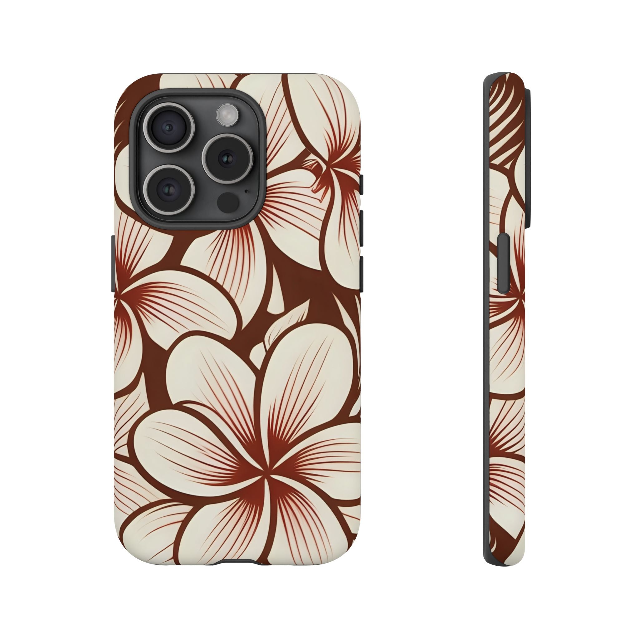 "The Plumeria" Phone Case - Mono Red