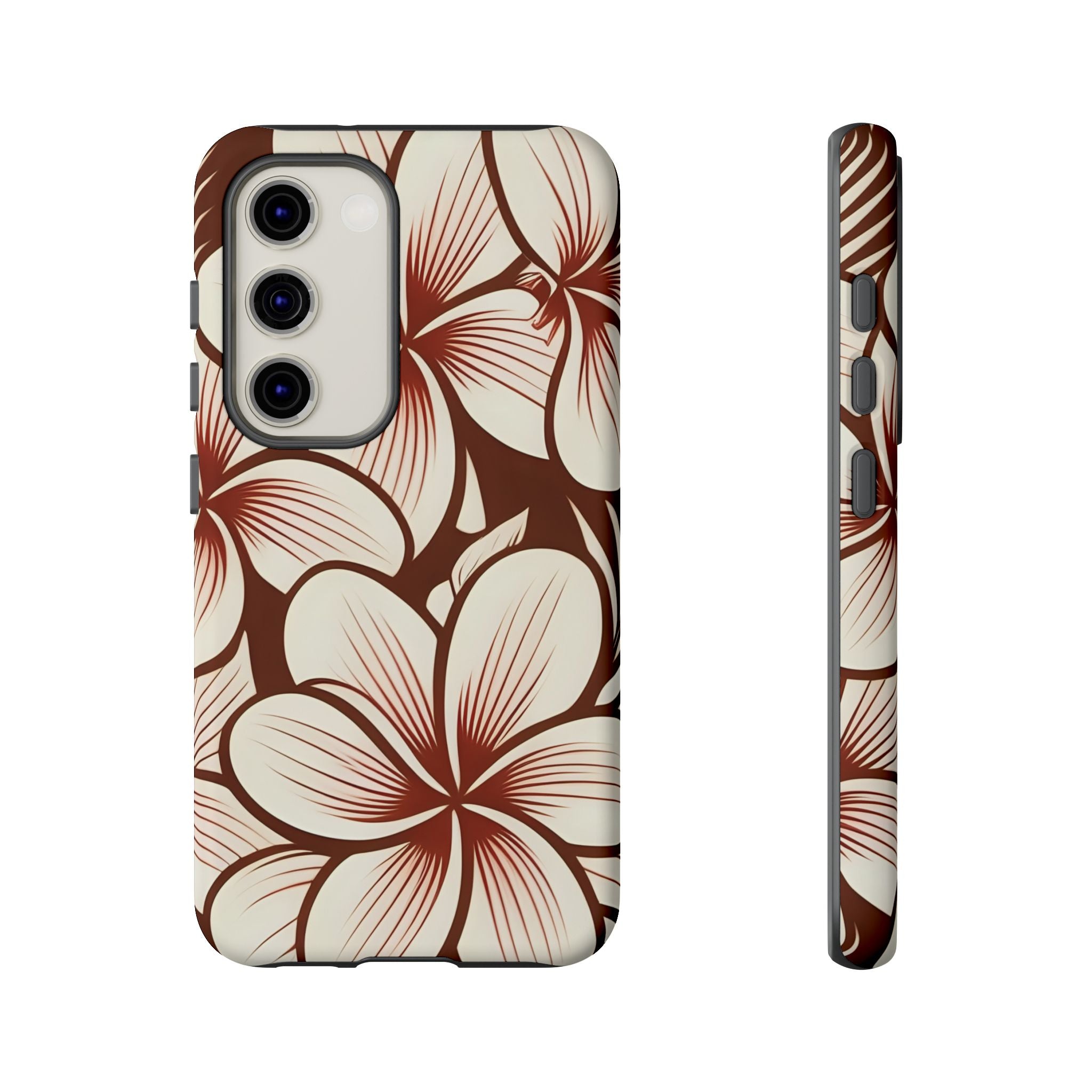 "The Plumeria" Phone Case - Mono Red