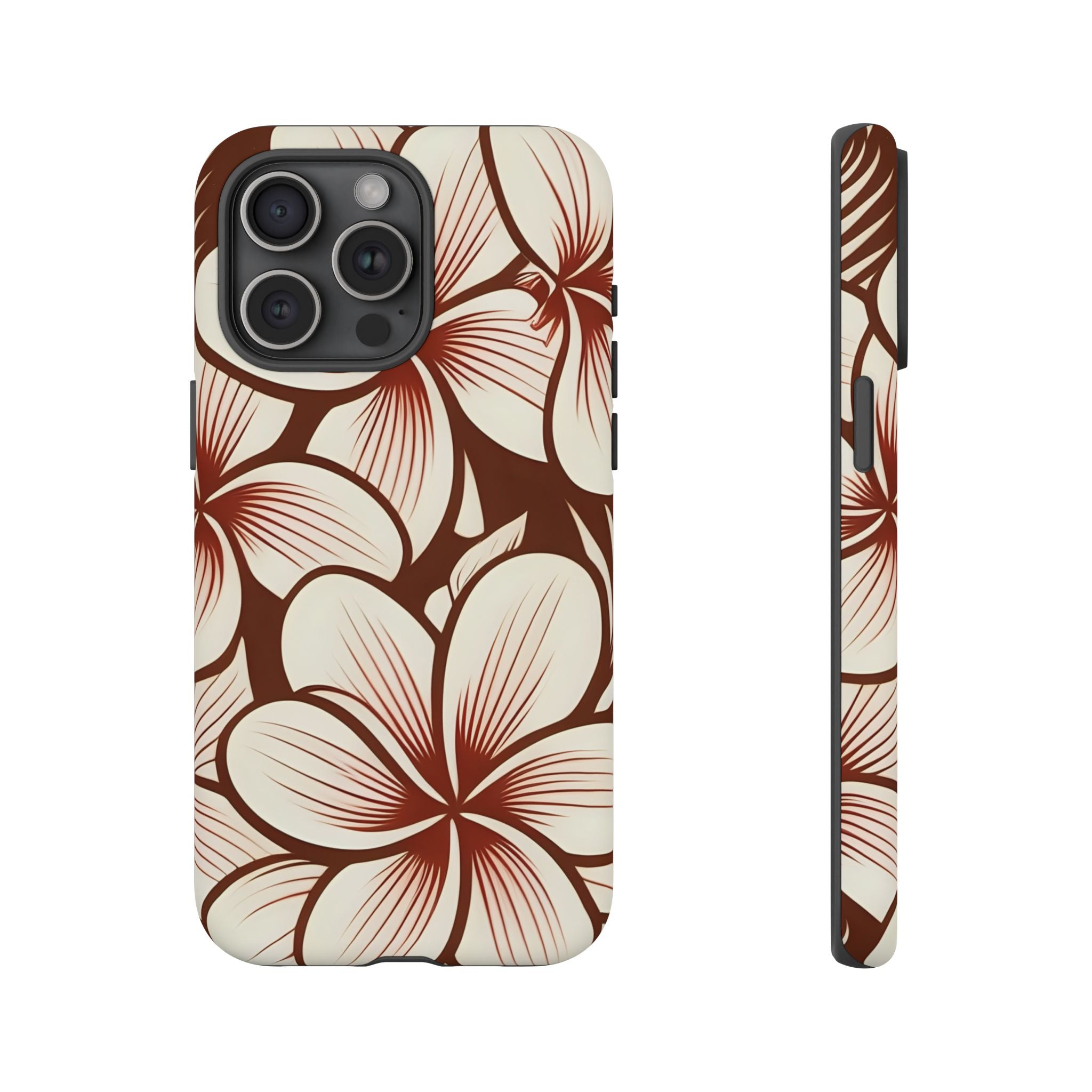 "The Plumeria" Phone Case - Mono Red