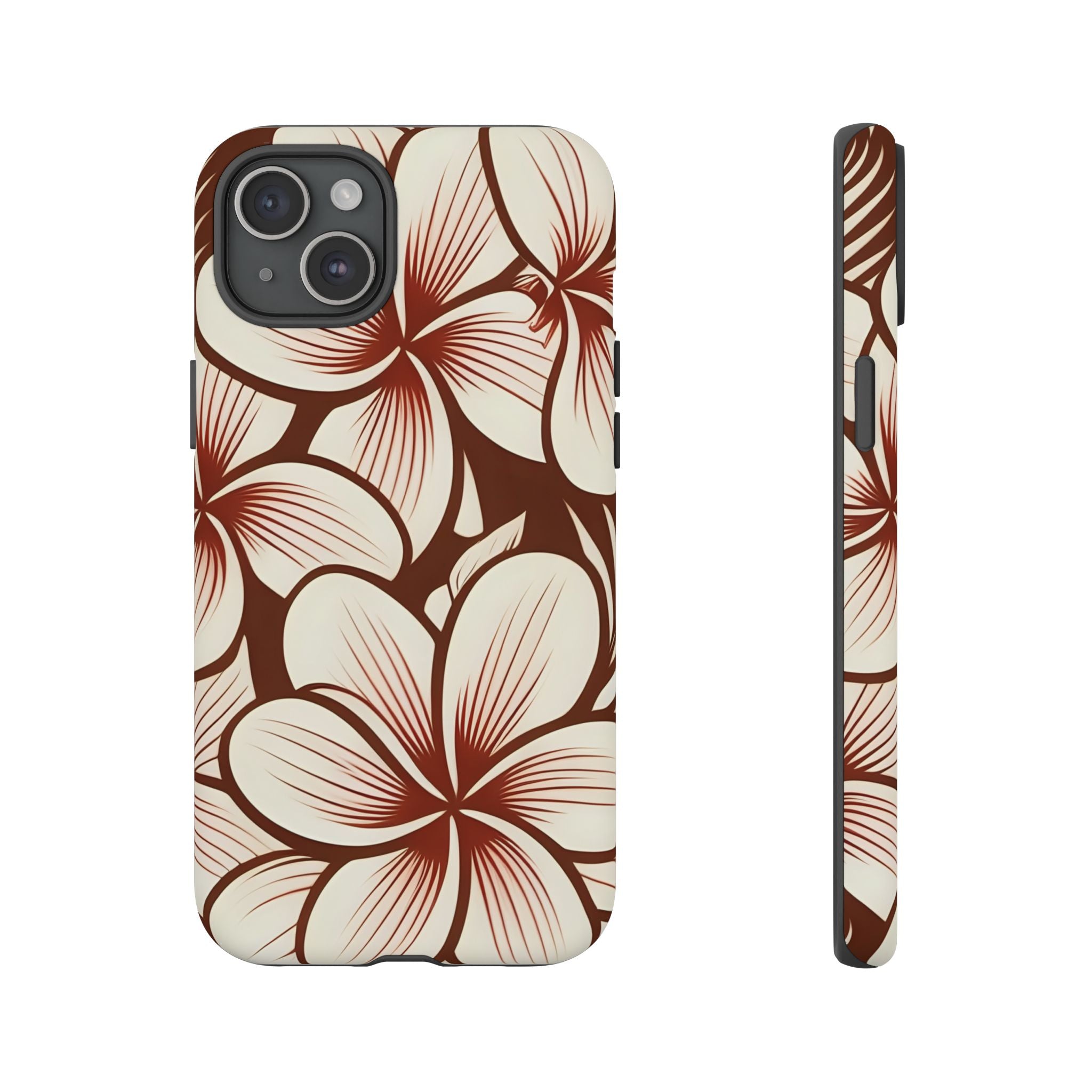 "The Plumeria" Phone Case - Mono Red