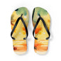 "Tropical Watercolors" Flip Flops