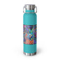 "Neon Pineapple" Copper Insulated Bottle with cap, 22oz