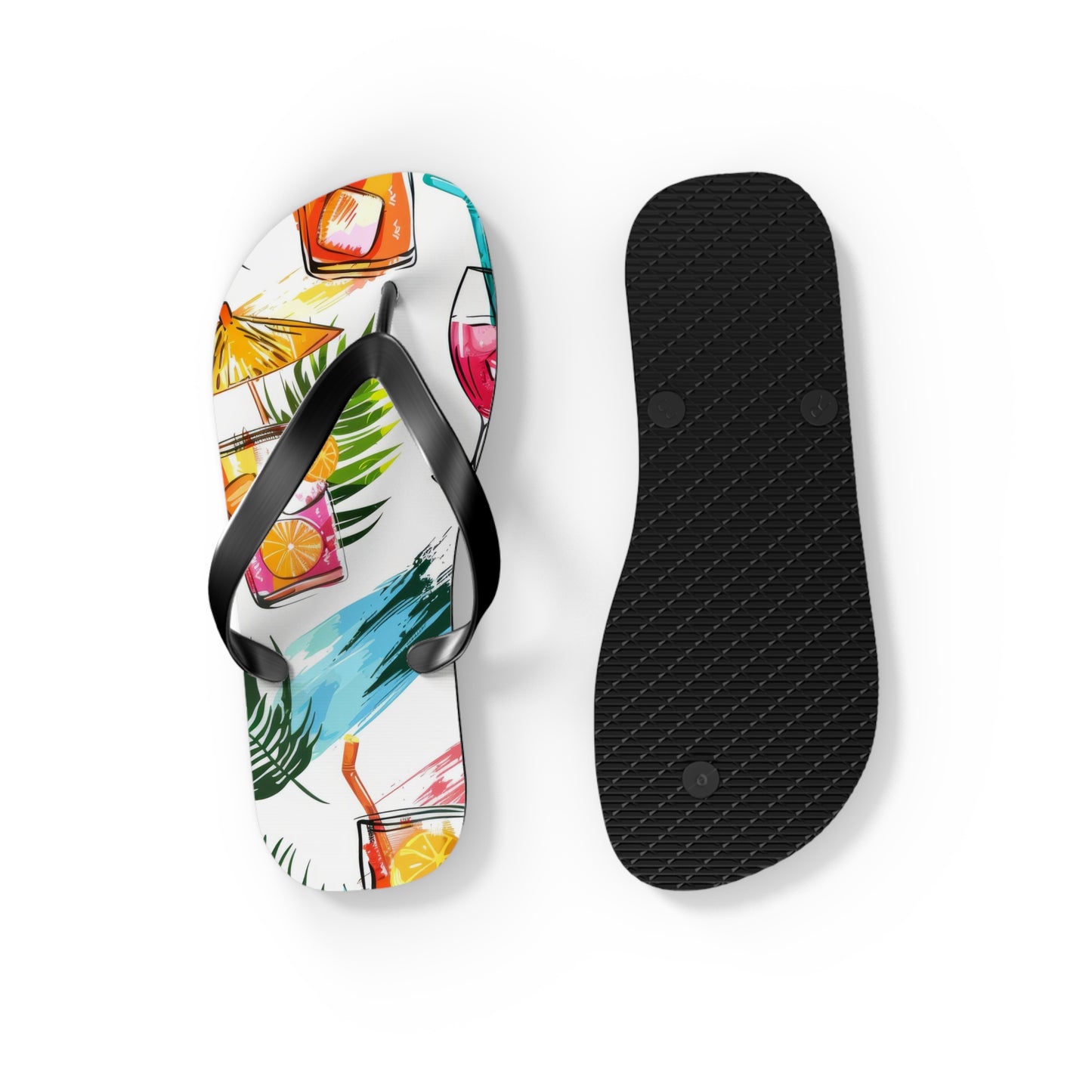 "Tropical Refreshments" Flip Flops