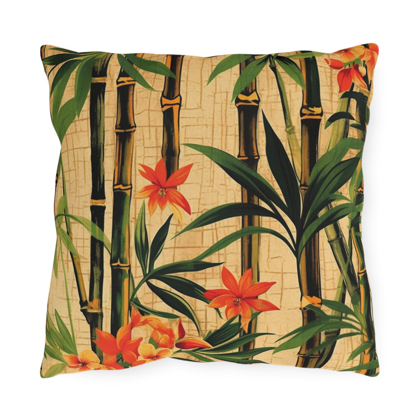 "Vintage Bamboo" Outdoor Pillow