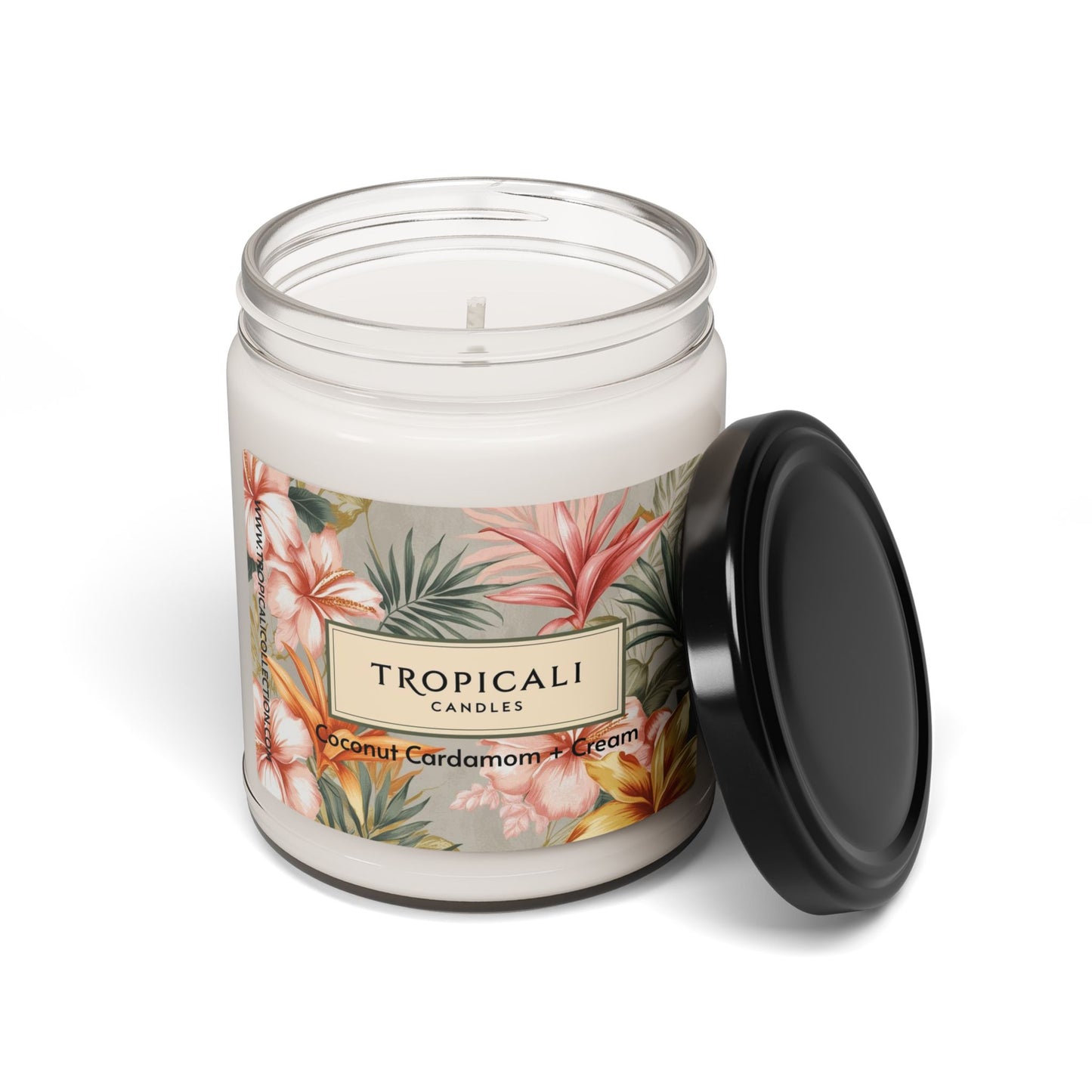 Coconut Cardamom + Cream Candle By Tropicali, 9oz