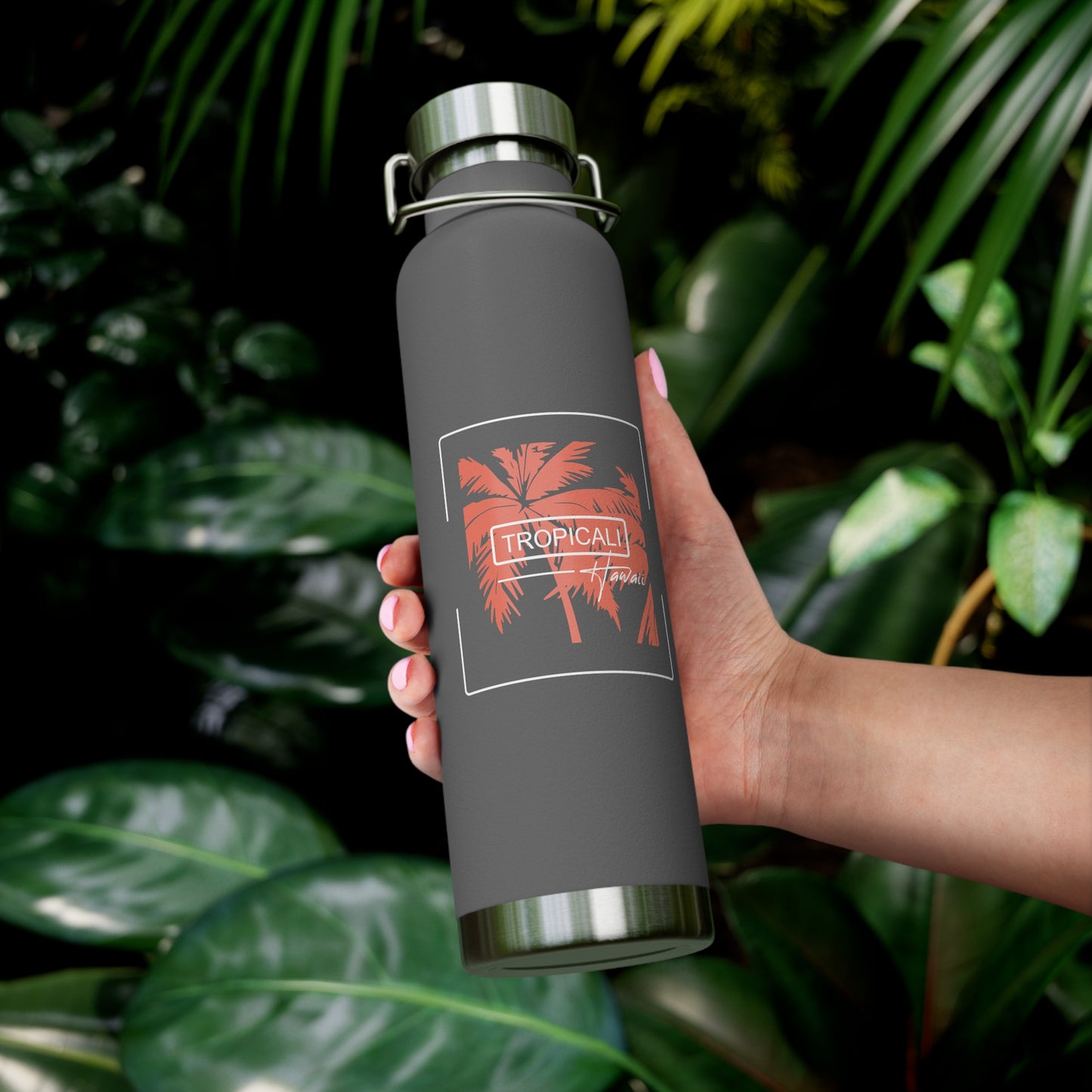 Tropicali Hawaii Copper Insulated Bottle with cap, 22oz