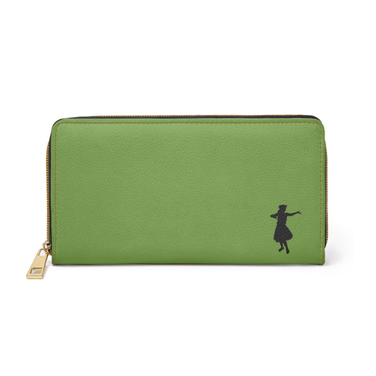 "Hula Dancer" Zipper Wallet - Island Green