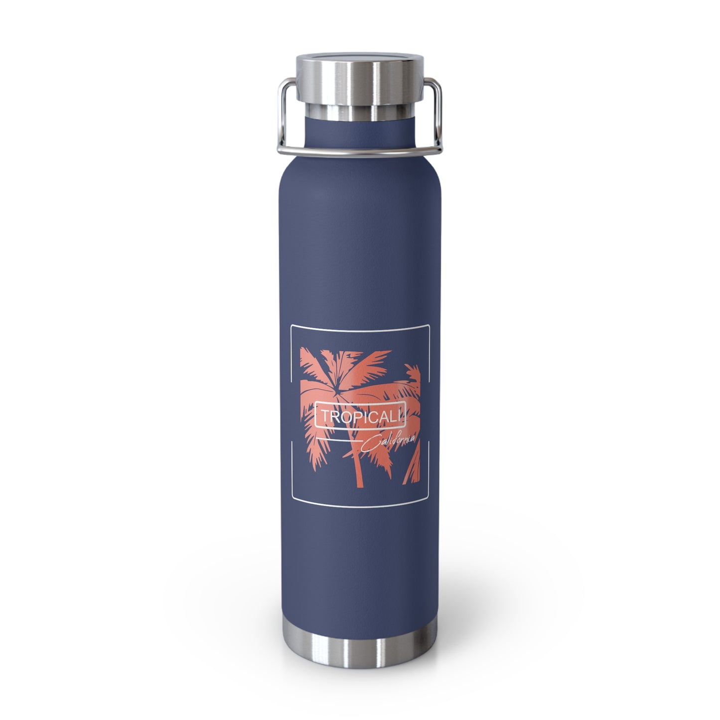 Tropicali California Copper Insulated Bottle with cap, 22oz