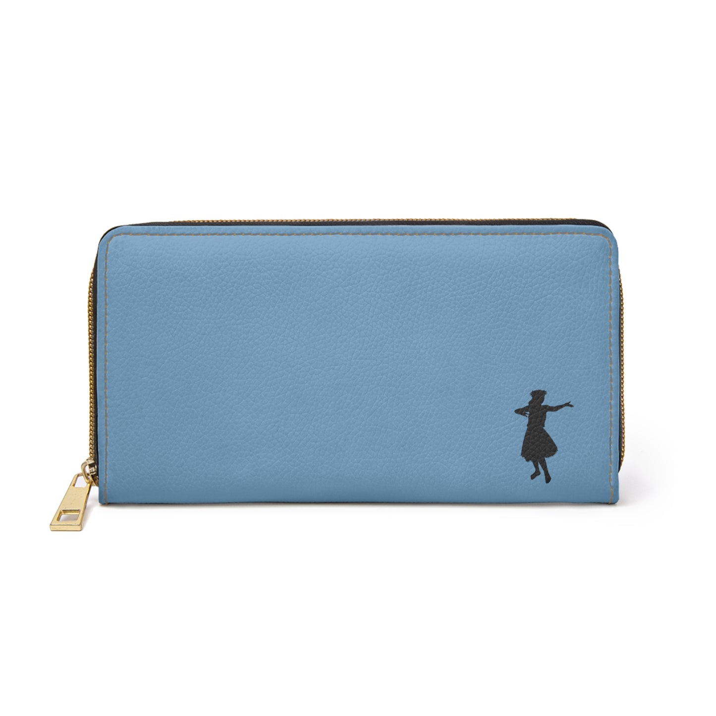 "Hula Dancer" Zipper Wallet -Island  Blue