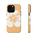 "The Classic Hibiscus" Phone Cover - Distressed Orange