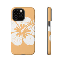 "The Classic Hibiscus" Phone Cover - Distressed Orange