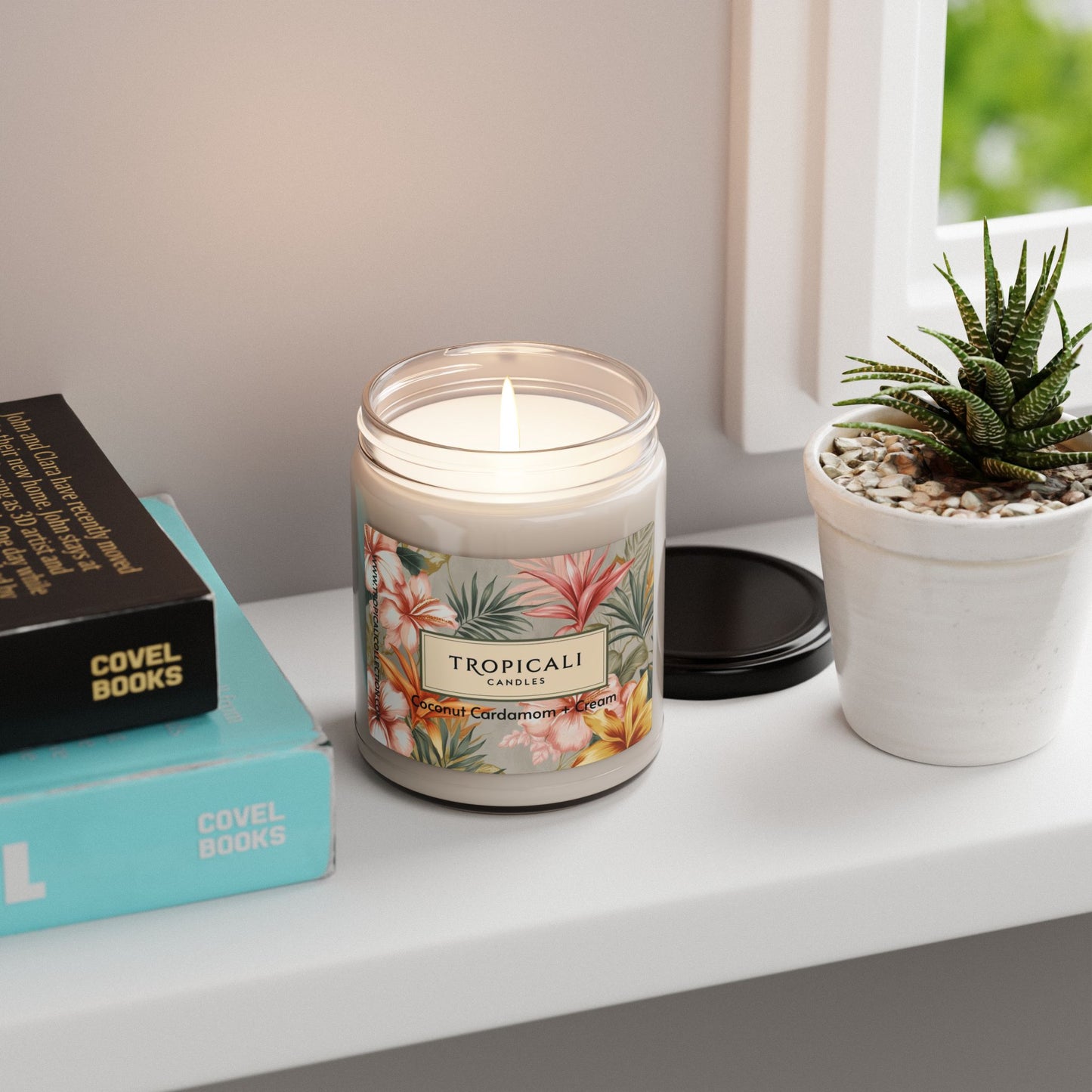 Coconut Cardamom + Cream Candle By Tropicali, 9oz