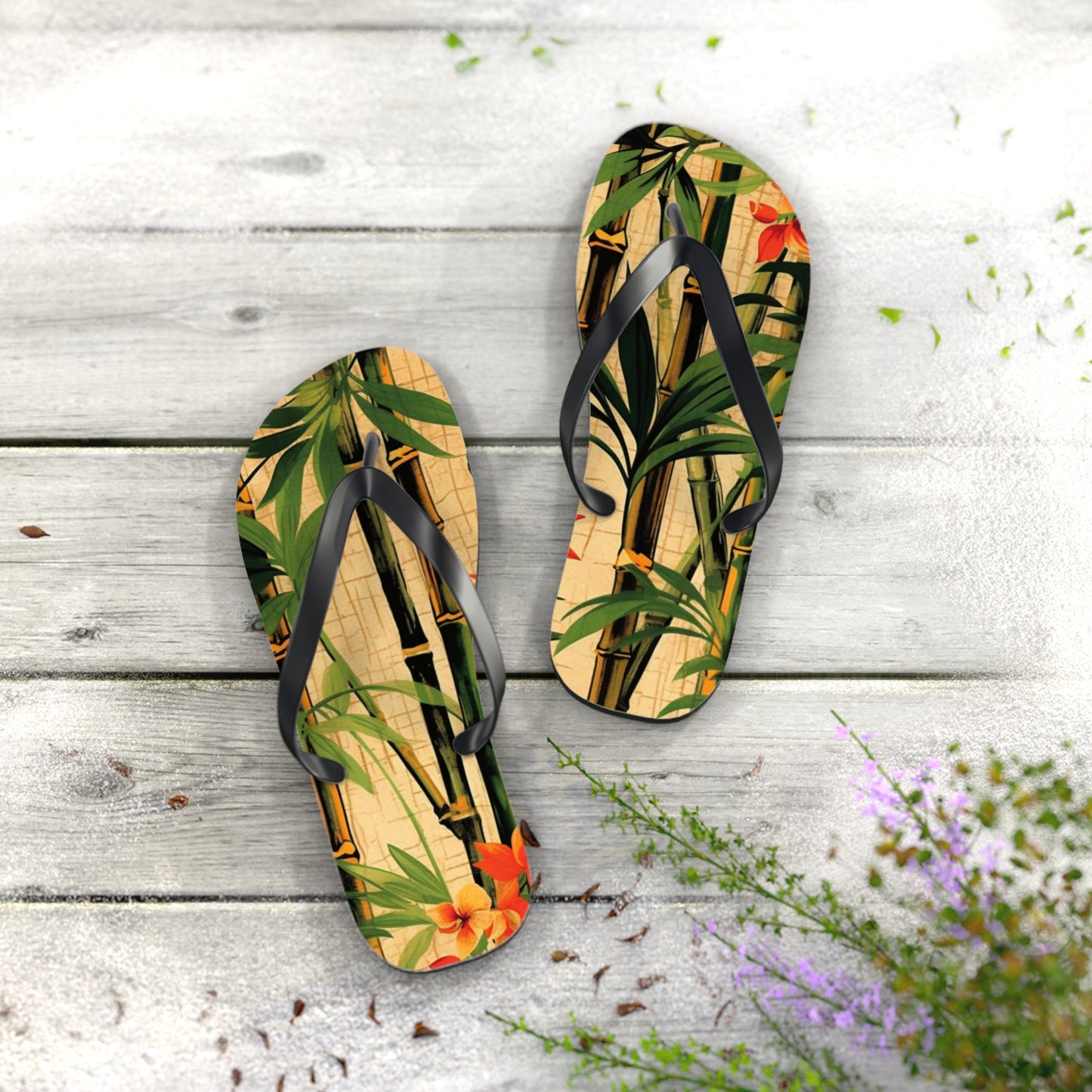 "Vintage Bamboo" Flip Flops