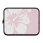 "The Classic Hibiscus" Laptop Sleeve - Distressed Pink