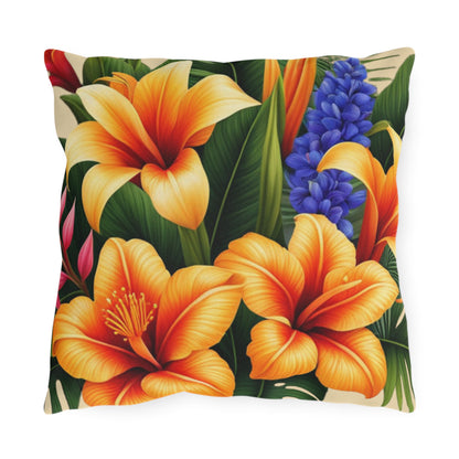 "Tropical Arrangements" Outdoor Pillow