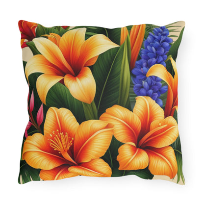 "Tropical Arrangements" Outdoor Pillow