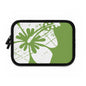 "The Classic Hibiscus" Laptop Sleeve - Distressed Green