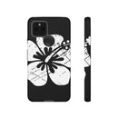 "The Classic Hibiscus" Phone Cover - Distressed Black