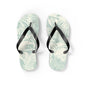 "Blue Palm" Flip Flops