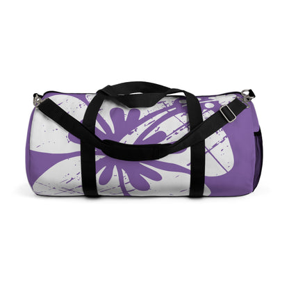 "The Classic Hibiscus" Duffel Bag - Distressed Ube Purple