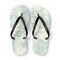 "Blue Palm" Flip Flops