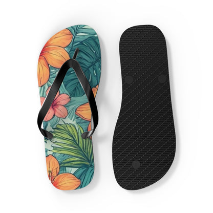 "Tropical Vibes" Flip Flops