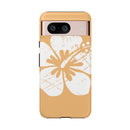 "The Classic Hibiscus" Phone Cover - Distressed Orange
