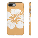 "The Classic Hibiscus" Phone Cover - Distressed Orange