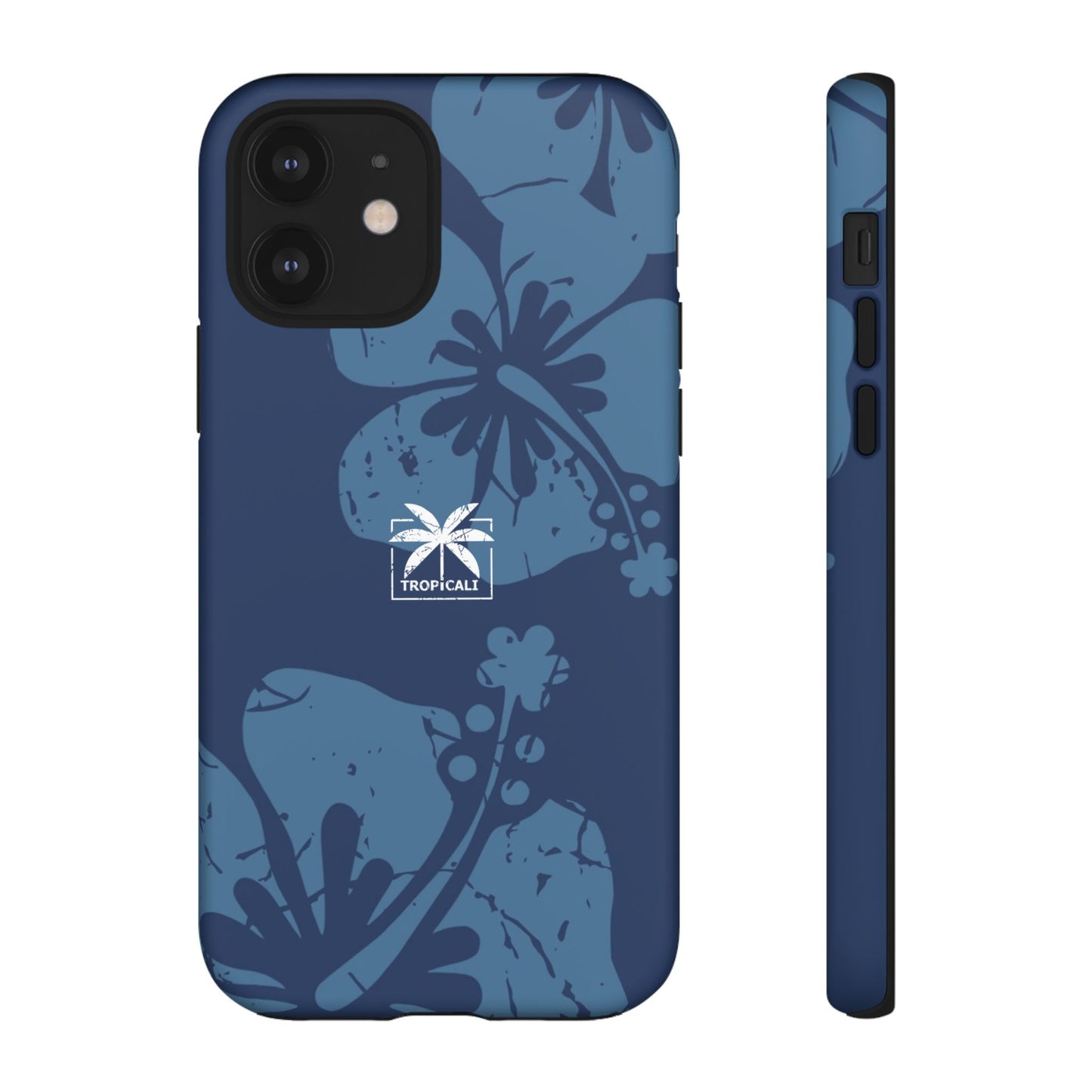 "The Classic Hibiscus" Phone Cover - Distressed Blue