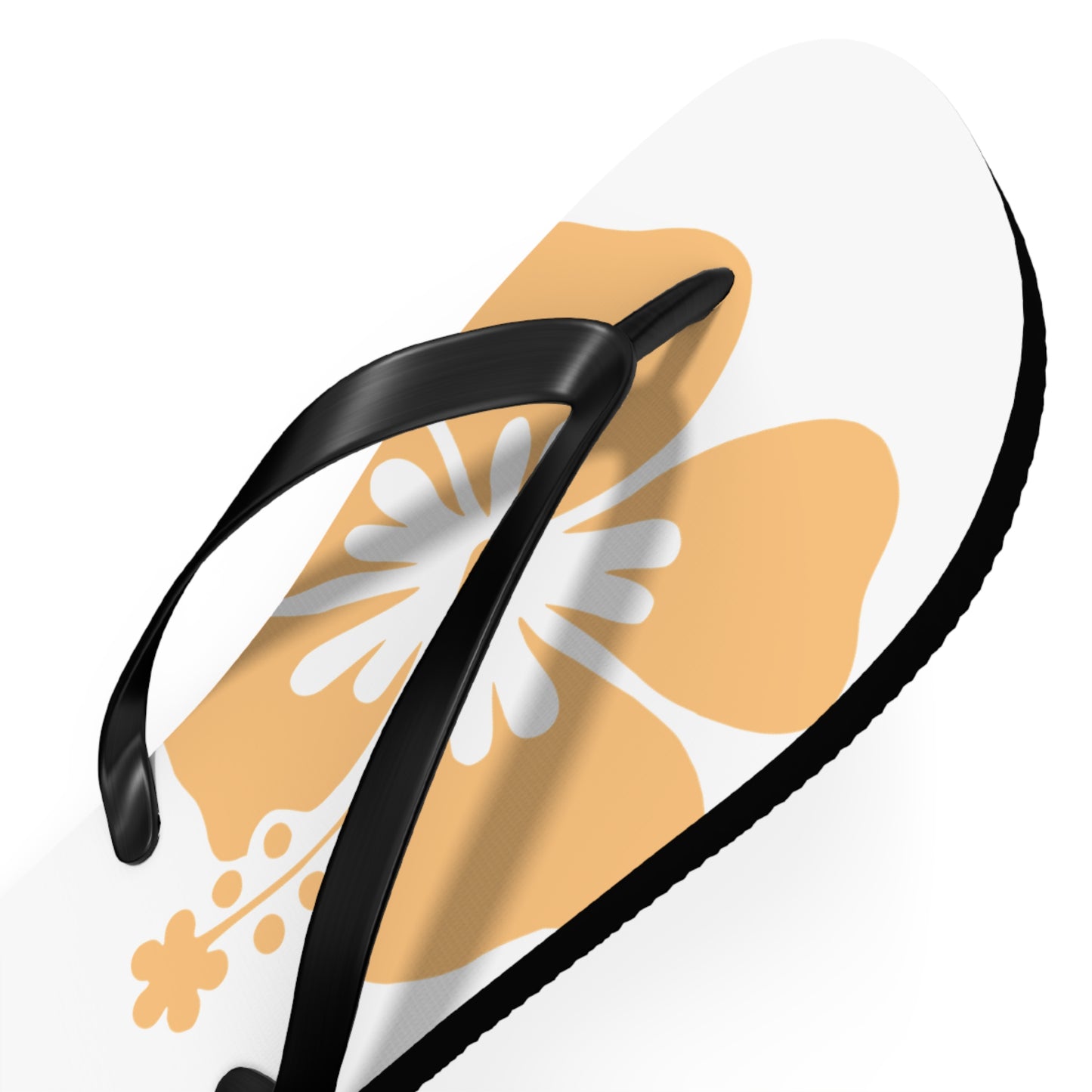 "Orange Hibiscus" Flip Flops