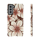 "The Plumeria" Phone Case - Mono Red