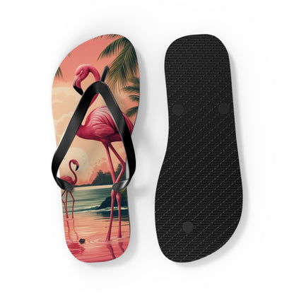 "Pink Flamingos" Flip Flops