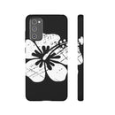 "The Classic Hibiscus" Phone Cover - Distressed Black