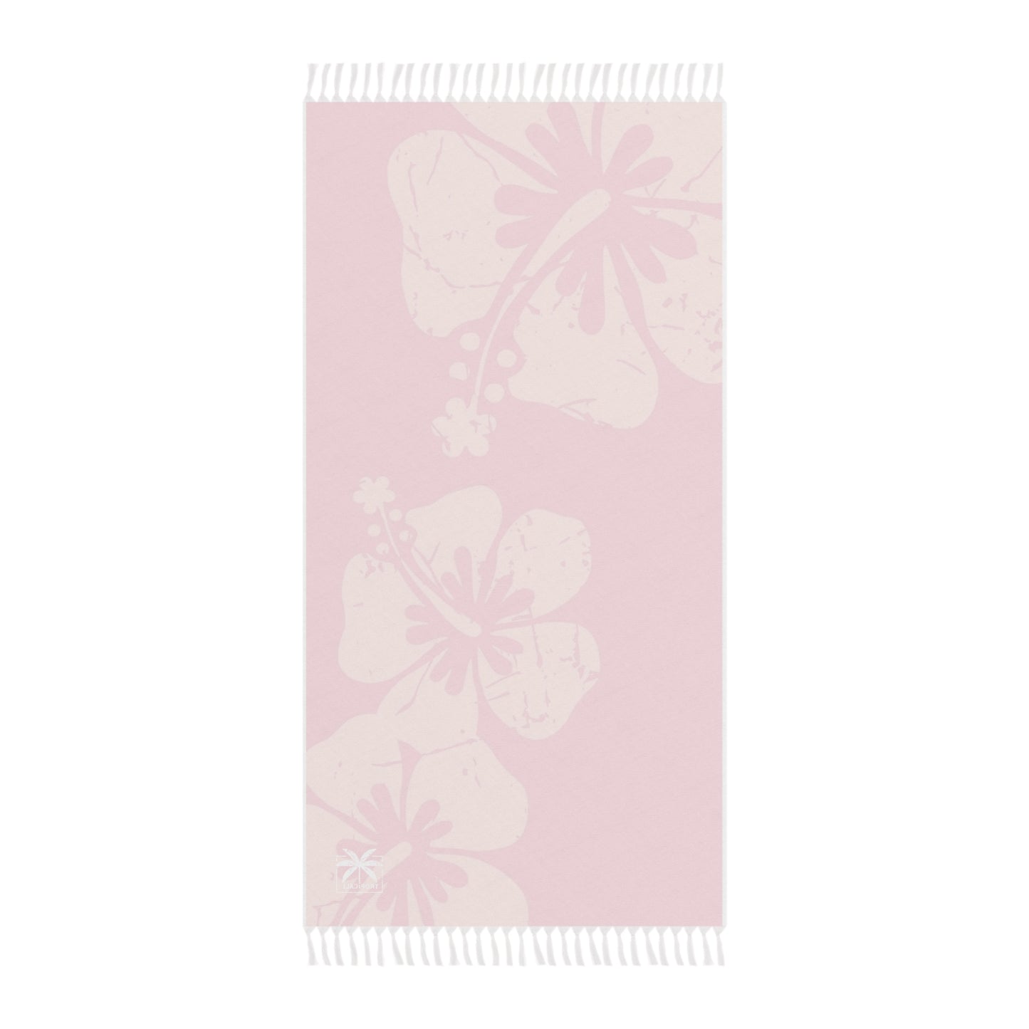 "The Classic Hibiscus"  Beach Cloth - Distressed Pink