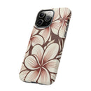 "The Plumeria" Phone Case - Mono Red
