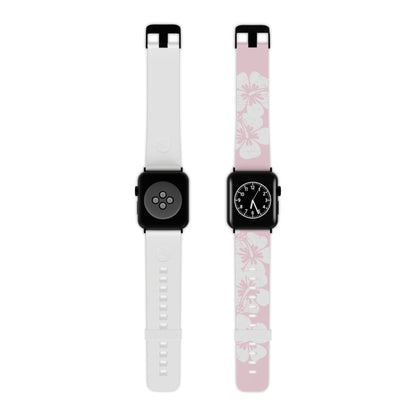 "The Classic Hibiscus" - Distressed Pink Watch Band for Apple Watch