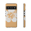 "The Classic Hibiscus" Phone Cover - Distressed Orange