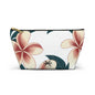 "The Plumeria"  Accessory Pouch w T-bottom