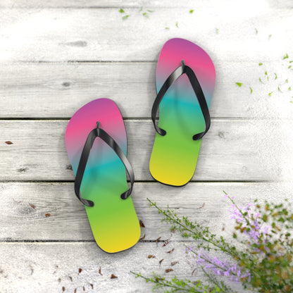 "Tropical Sunset" Flip Flops