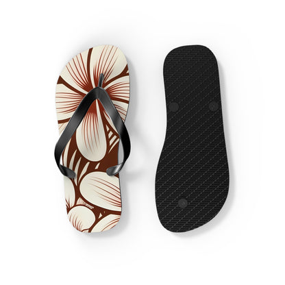 "The Plumeria"  Flip Flop - Mono Red