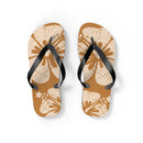 "The Classic Hibiscus" Flip Flop - Distressed Brown