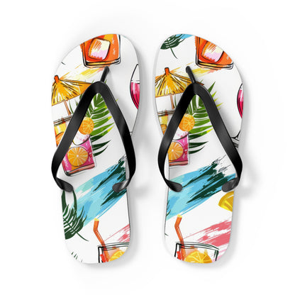 "Tropical Refreshments" Flip Flops