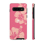 "The Classic Hibiscus"  Phone Case - Distressed Pink