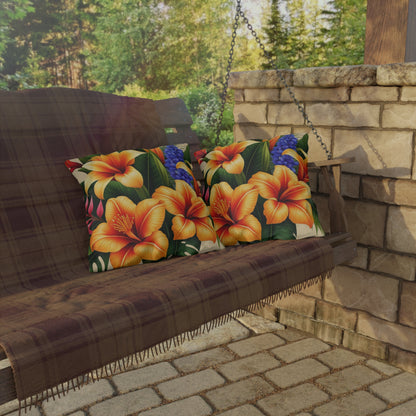 "Tropical Arrangements" Outdoor Pillow