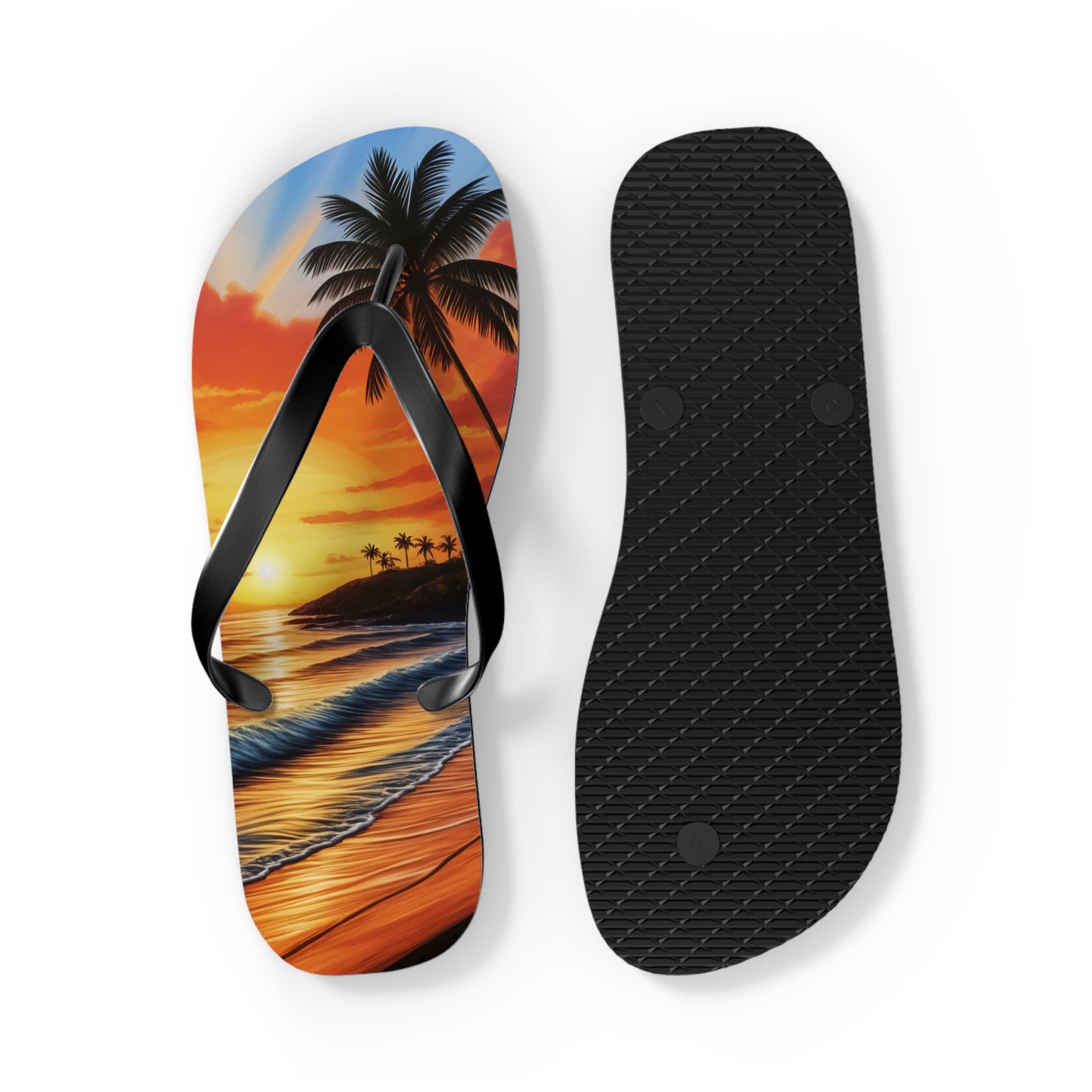 "Hawaiian Sunset" Flip Flops