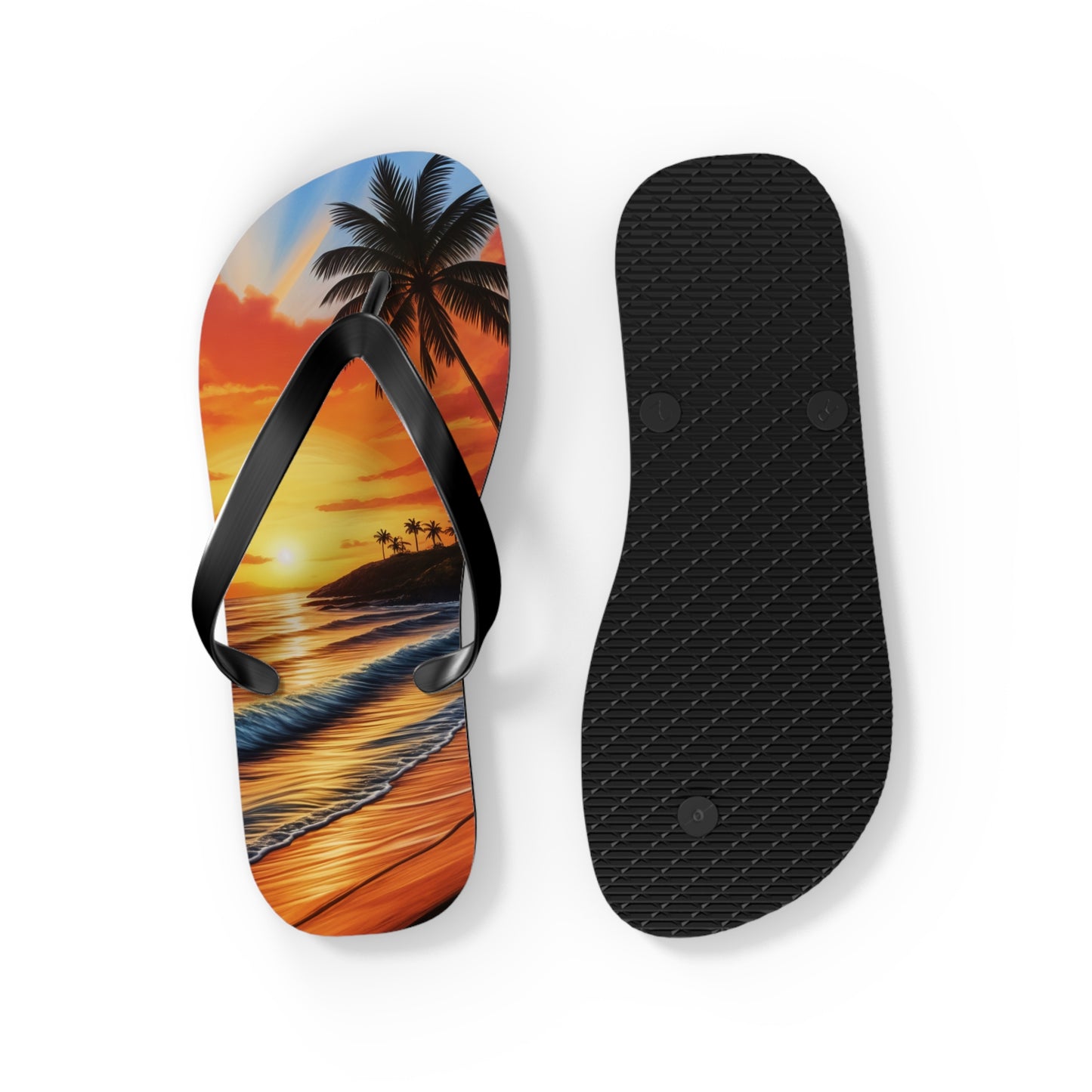 "Hawaiian Sunset" Flip Flops