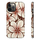 "The Plumeria" Phone Case - Mono Red