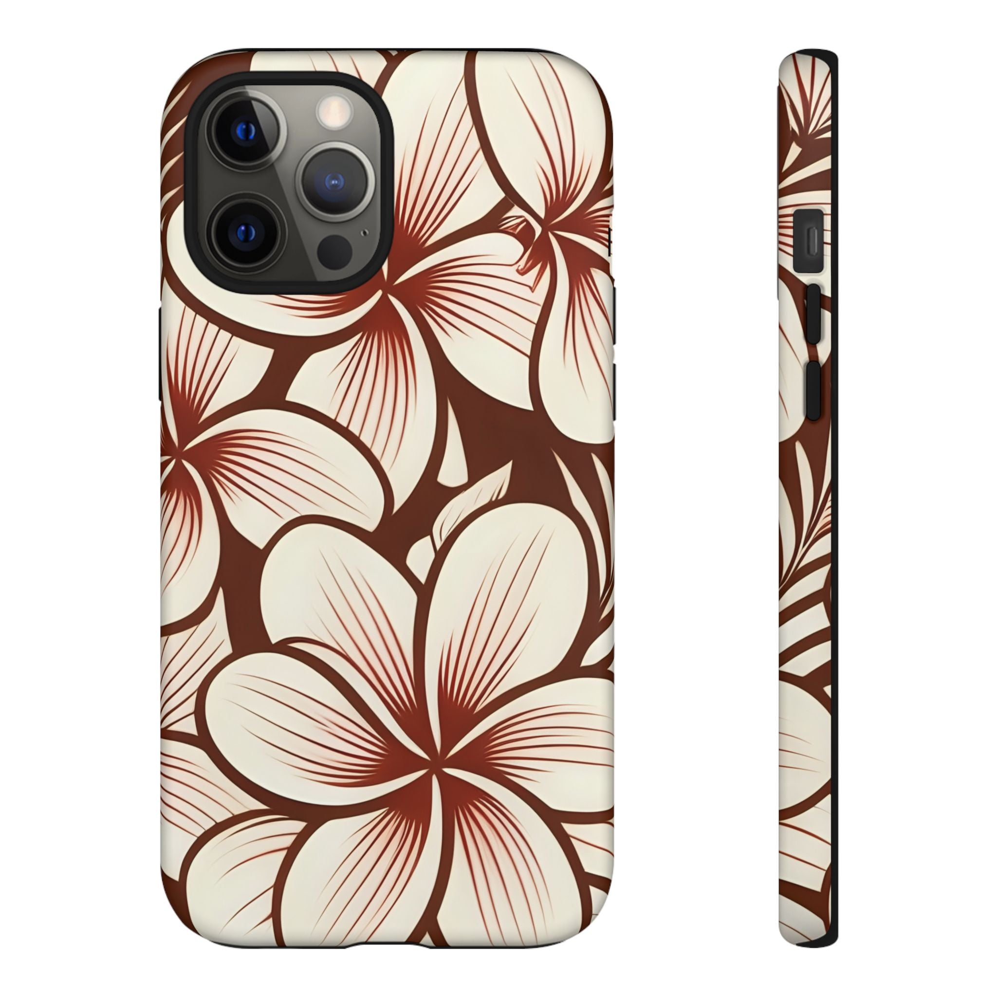 "The Plumeria" Phone Case - Mono Red