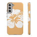 "The Classic Hibiscus" Phone Cover - Distressed Orange